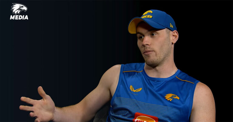 AFL concussion policy is out of bounds on the full. Still image from Daniel Venables interview with West Coast Eagles.